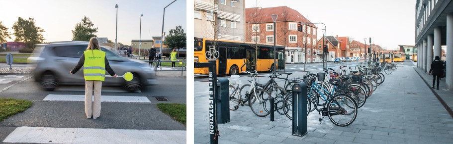 Kommunale tiltag: Bedre skoleveje og cykelparkering med »plejestationer« i Esbjerg by.